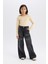 Kız Çocuk Wide Leg Kargo Geniş Paça Pamuklu Pantolon D9693A825SP 5
