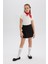 Kız Çocuk 23 Nisan Çocuk Bayramı Basic Düz Gabardin Şort Etek E0643A825SM 8