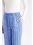 Wide Leg Geniş Paça Desenli Esnek Belli Viskon Pantolon E1824AX25SP 4