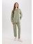 Regular Fit Esnek Belli Cepli Basic Düz Pantolon E1954AX25SP 4