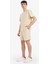 %100 Pamuk Relax Fit Twill Dokulu Cepli Şort E2590AX25SM 5