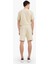 %100 Pamuk Relax Fit Twill Dokulu Cepli Şort E2590AX25SM 7