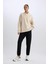 Fit Standart Fit Uzun Jogger Eşofman Altı Cepli Beli Paçası Lastikli E3546AX24WN 4