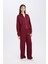 Wide Leg Geniş Bol Paça Eşofman Altı Basic Düz Beli Lastikli Bağcıklı E3953AX24WN 3