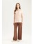 Regular Fit Cepli Krep Geniş Paça Palazzo Pantolon E5759AX25SP 5