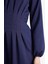 Regular Fit Bisiklet Yaka Uzun Kollu Maxi Elbise F2728AX25SP 6