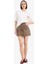 Coool Leopar Desenli Normal Bel Gabardin Mini Etek E4398AX25SP 4