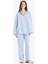 Çizgili Uzun Boy Poplin Pijama Altı-Fall in Love E5769AX25SP 2