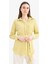 Relax Fit Pötikareli Gofre Dokulu Kuşaklı Uzun Kollu Tesettür Gömlek Tunik E4558AX25SM 5