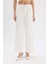 Baggy Fit Fermuarlı Cepli Yüksek Bel Standart Boy Kumaş Palazzo Pantolon E7238AX25SP 1