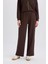 Wide Leg Eşofman Altı Basic Düz Cepli Beli Lastikli Soft Touch Geniş Bol Paça E5818AX25SP 1