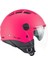 116A Aır Açık Kask Pembe Uzun Vizör+Güneş Vizörlü -L 1