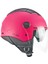 116A Aır Açık Kask Pembe Uzun Vizör+Güneş Vizörlü -L 2