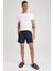 Regular Fit Kısa Boy Desenli Deniz Şortu M8328AZ23HS 3