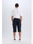 Slim Fit Dar Kesim Kargo Cepli Basic Düz Kapri Şort T4693AZ25SM 7