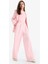 Afra x DeFacto Wide Leg Krep Kumaş Pantolon Cepli Yüksek Bel Uzun Boy Geniş Paça F0083AX25SM 3