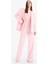 Afra x DeFacto Wide Leg Krep Kumaş Pantolon Cepli Yüksek Bel Uzun Boy Geniş Paça F0083AX25SM 6
