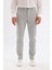 Jogger Yazlık Kumaş Pantolon Her Yöne Esneyen Düğmeli Basic Düz Cepli Düz Paça T6317AZ24SP 1