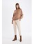 Paperbag Gabardin Kumaş Pantolon Yüksek Bel Cepli Basic Düz Standart Paça S2790AZ24WN 2