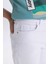 Erkek Çocuk Beyaz Basic Düz Jean Şort B5768A824SM 5
