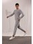 Jogger Düz Paça Her Yöne Esneyen Yazlık Kumaş Pantolon T6317AZ25SP 2