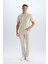 Yazlık Chino Kanvas Dokulu Pantolon Slim Fit Dar Kesim Cepli Dar Paça T1055AZ25SP 3