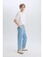 Erkek Çocuk Straight Fit Düz Paça Basic Düz Jean Pantolon B5740A825SM 3