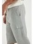 Slim Fit Dar Kesim Kargo Cepli Basic Düz Kapri Şort T4693AZ24SM 5