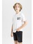 Erkek Çocuk Basic Düz Jean Şort B5741A824SM 6
