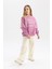 Kız Çocuk Ekru Wide Leg Geniş Paça Basic Düz Pamuklu Pantolon B7784A8NS 3