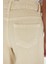 Kız Çocuk Wide Leg Geniş Bol Paça Cepli Pamuklu Bej Pantolon C7473A824AU 6
