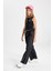 Kız Çocuk Wide Leg Geniş Bol Paça Beli Lastikli Siyah Pantolon C8775A824AU 5
