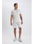 Fit Slim Fit Dar Kesim Sporcu Standart Paça Şort V3030AZ24SP 4