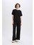 Wide Leg Pantolon Geniş Paça Basic Düz Bürümcük E3232AX25SP 2