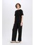 Wide Leg Pantolon Geniş Paça Basic Düz Bürümcük E3232AX25SP 3