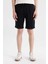 Slim Fit Dar Kesim Cepli Basic Düz Bermuda Şort W1105AZ24SM 1