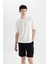 Slim Fit Dar Kesim Cepli Basic Düz Bermuda Şort W1105AZ24SM 5