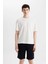 Slim Fit Dar Kesim Cepli Basic Düz Bermuda Şort W1105AZ24SM 6