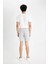 Slim Fit Dar Kesim Dar Paça Şort W7965AZ24HS 7