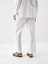 Beyaz Oversize Keten Pantolon 4