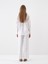 Beyaz Oversize Keten Pantolon 5