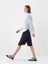 Lacivert Oversize Keten Şort 3