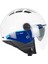 116G Aır Bıco Açık Kask Mavi-Beyaz Uzun Vizör+Güneş Vizörlü -S 1