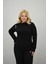 Kadın Büyük Beden Aksesuar Detaylı Drapeli Bluz 1924-25 1