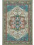 Beylerbeyi By 832 Yeşil Halı Etnik Desenli Otantik Ev Salon Halısı Yıkanabilir Dokuma Şönil Halı 1
