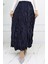 Beli Lastikli Saten Etek 0048-04 Lacivert 3