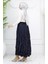 Beli Lastikli Saten Etek 0048-04 Lacivert 5