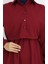 Gömlek Yaka Bolera Detaylı Elbise 81898-04 Bordo 4