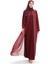 Büyük Beden Şifon Elbise 6163-02 Bordo 1