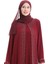 Büyük Beden Şifon Elbise 6163-02 Bordo 3
